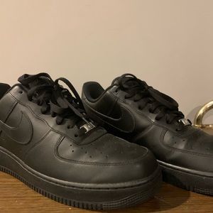 Black Air Force Ones Mens 13